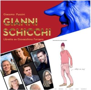 Affisch för Smålandsoperans uppsättning av "Gianni Schicchi".